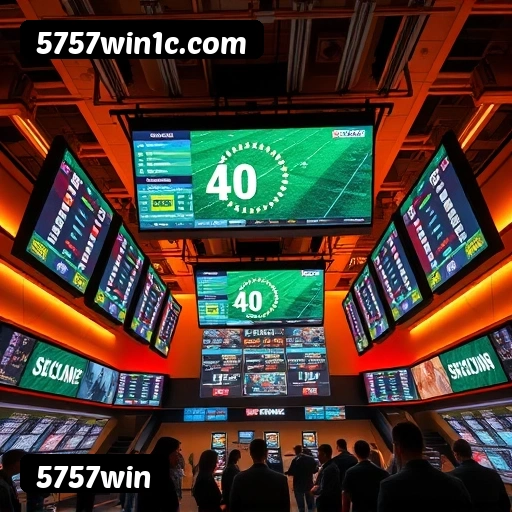 Catálogo slots 5757win mostrando top jogos Gates Olympus Sweet Bonanza Fortune Tiger Big Bass volatilidade RTP